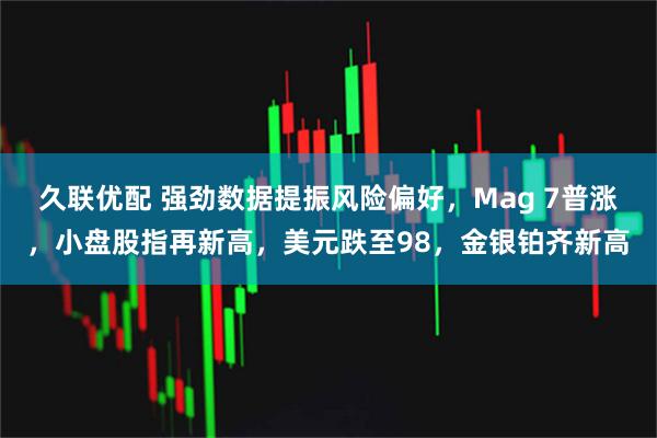 久联优配 强劲数据提振风险偏好，Mag 7普涨，小盘股指再新高，美元跌至98，金银铂齐新高
