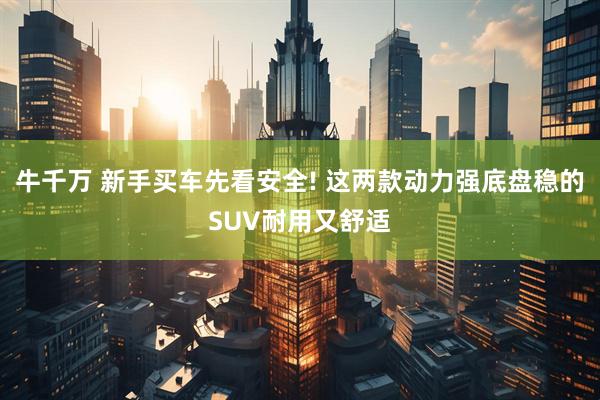 牛千万 新手买车先看安全! 这两款动力强底盘稳的SUV耐用又舒适