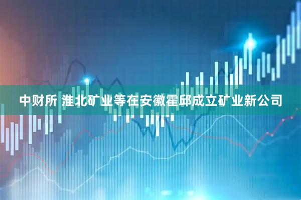 中财所 淮北矿业等在安徽霍邱成立矿业新公司